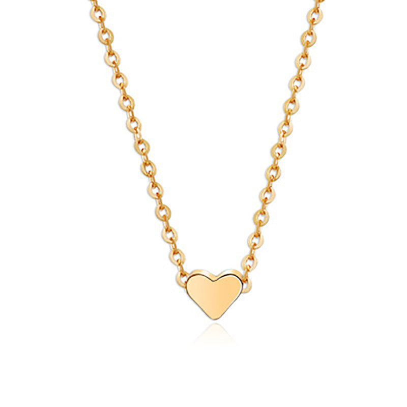 Simple Fashion Gold Color Love  Necklaces