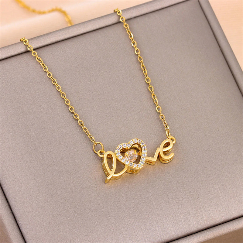 Valentines Day Gift New Titanium Steel Necklace
