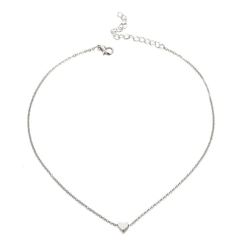Simple Fashion Gold Color Love  Necklaces