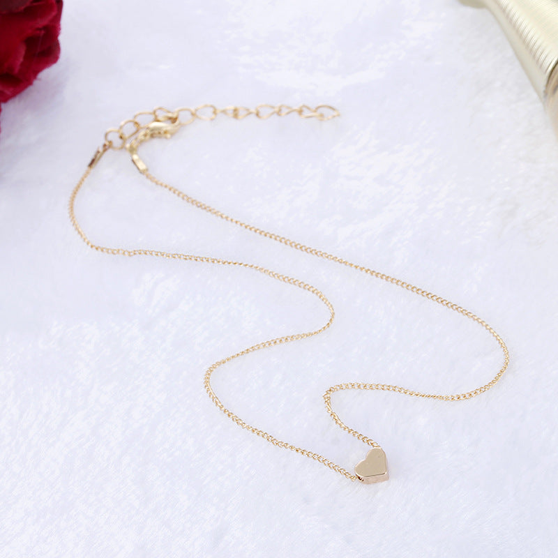 Simple Fashion Gold Color Love  Necklaces